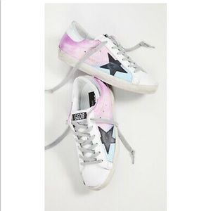 Golden Goose Superstar Sneakers Tie Dye Black Star